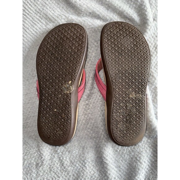 Vionic Red and Tan Sandals - Picture 7 of 12